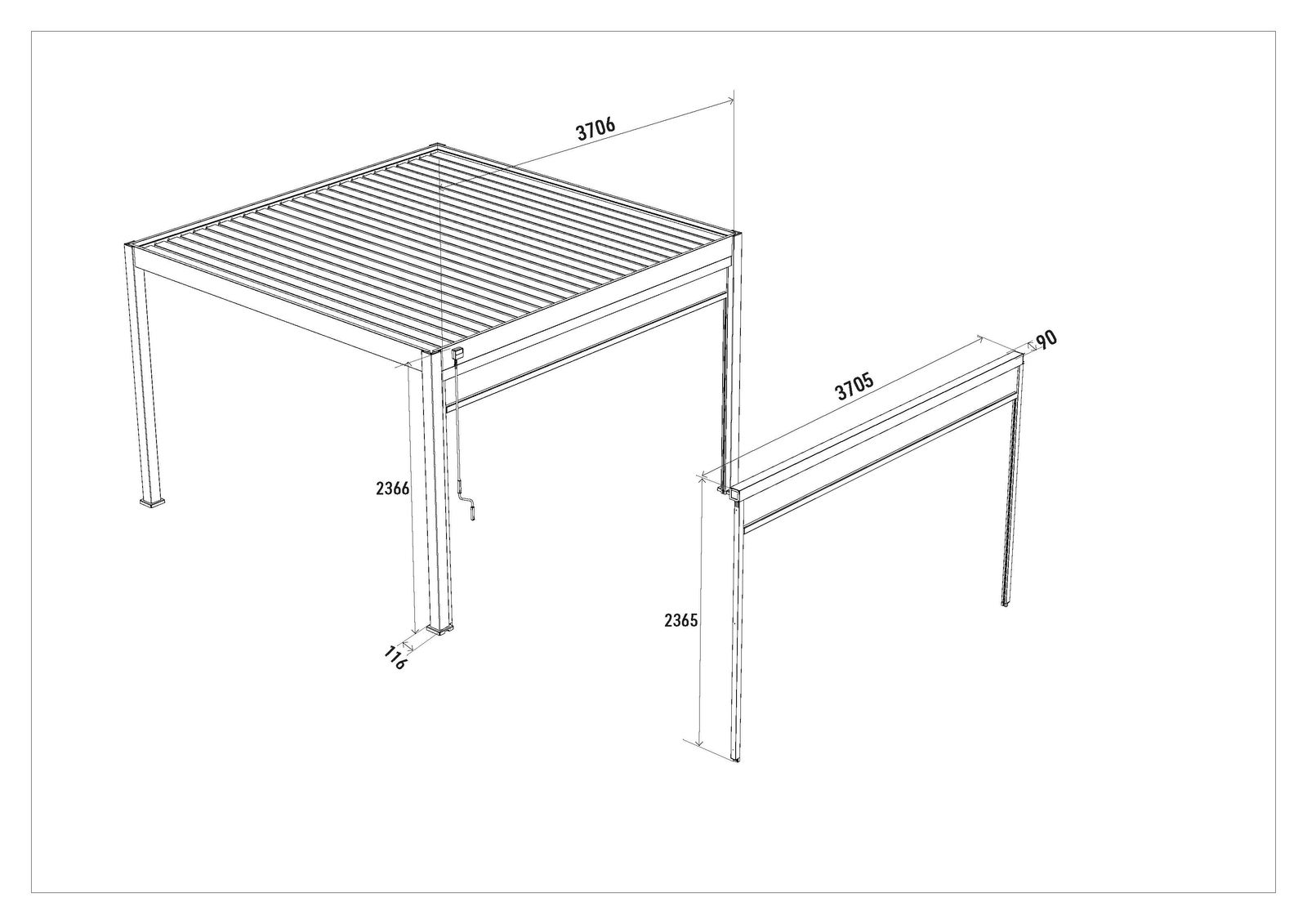 väggmått mått 3x4m vägg